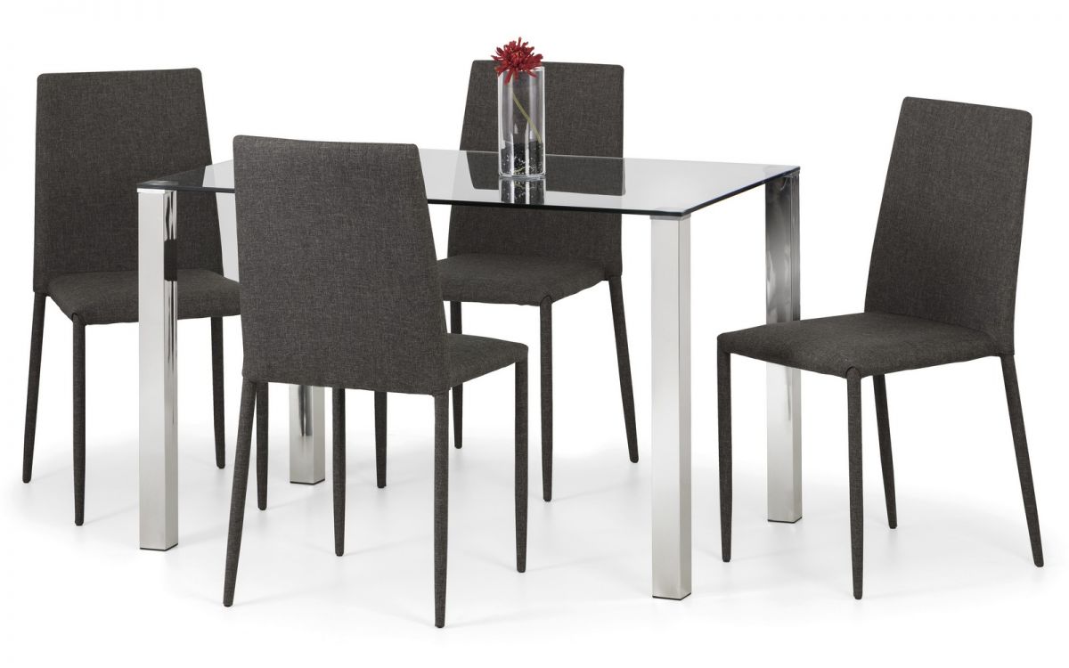 Jazz Fabric Dining Chair Slate Grey