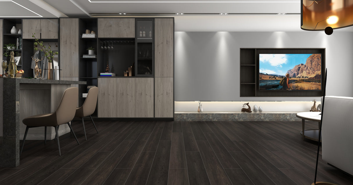 Alva Herringbone Antigua Charcoal Oak