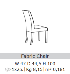 San Martino Hilton Dining Fabric Chairs