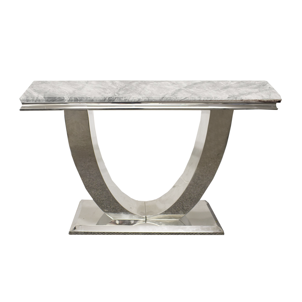 Arial Console with Dark Grey Marble Top
