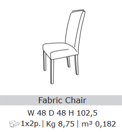 San Martino Hilton Dining Fabric Chairs