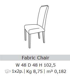 San Martino Glamour Fabric Chair