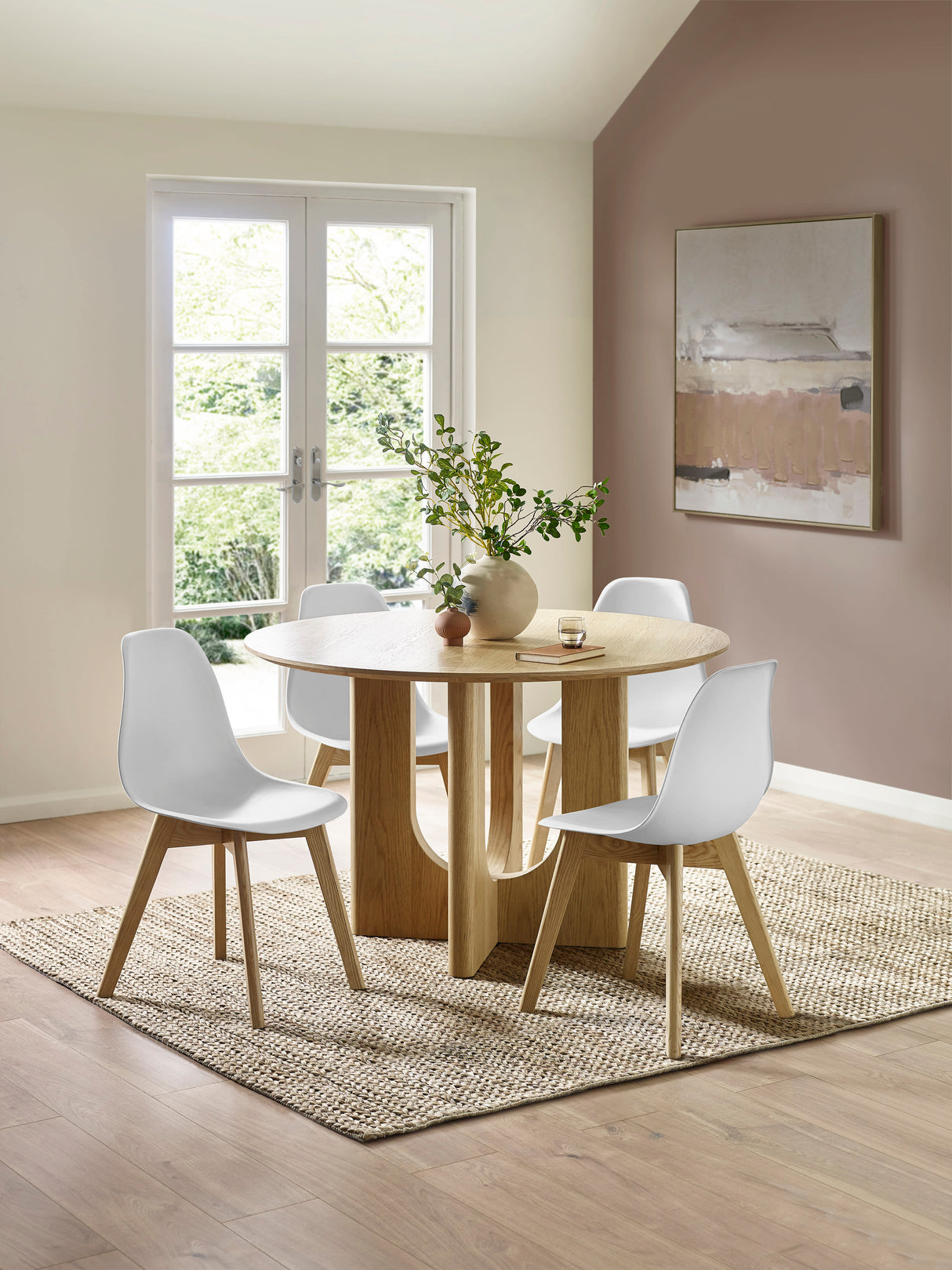 Agatha Plastic Dining Chair (Set of 2)