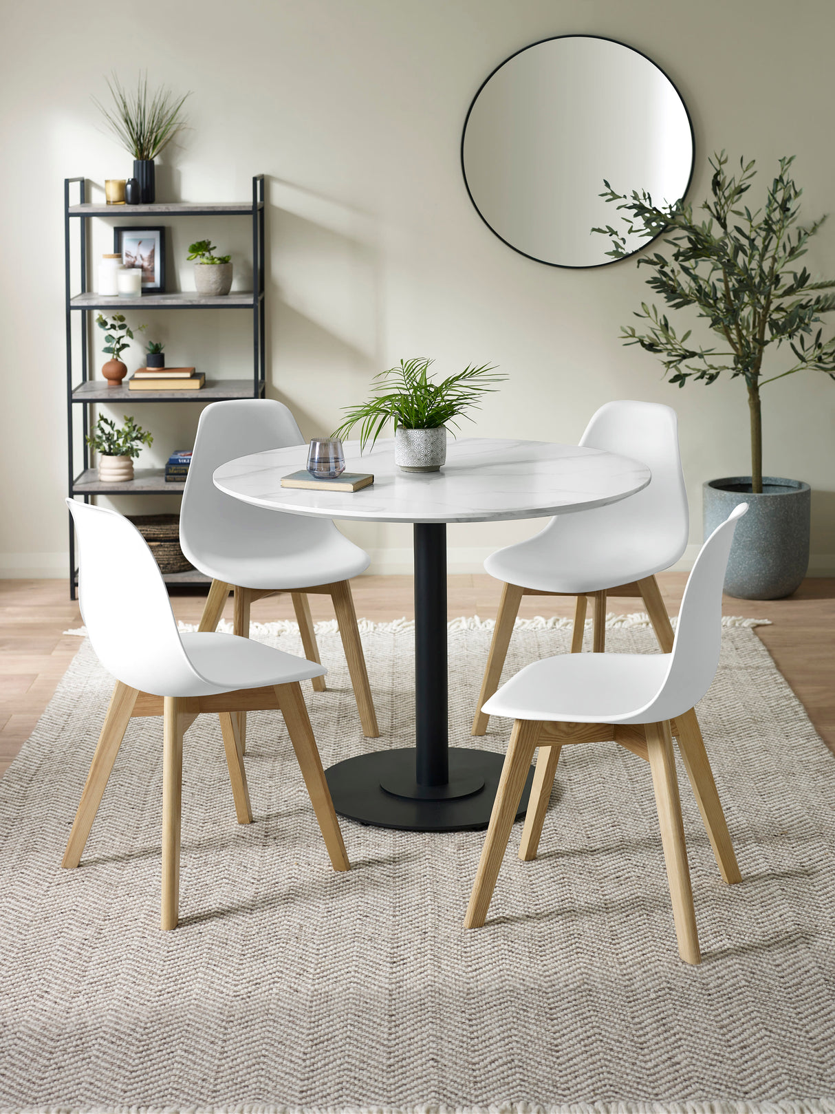 Agatha Plastic Dining Chair (Set of 2)