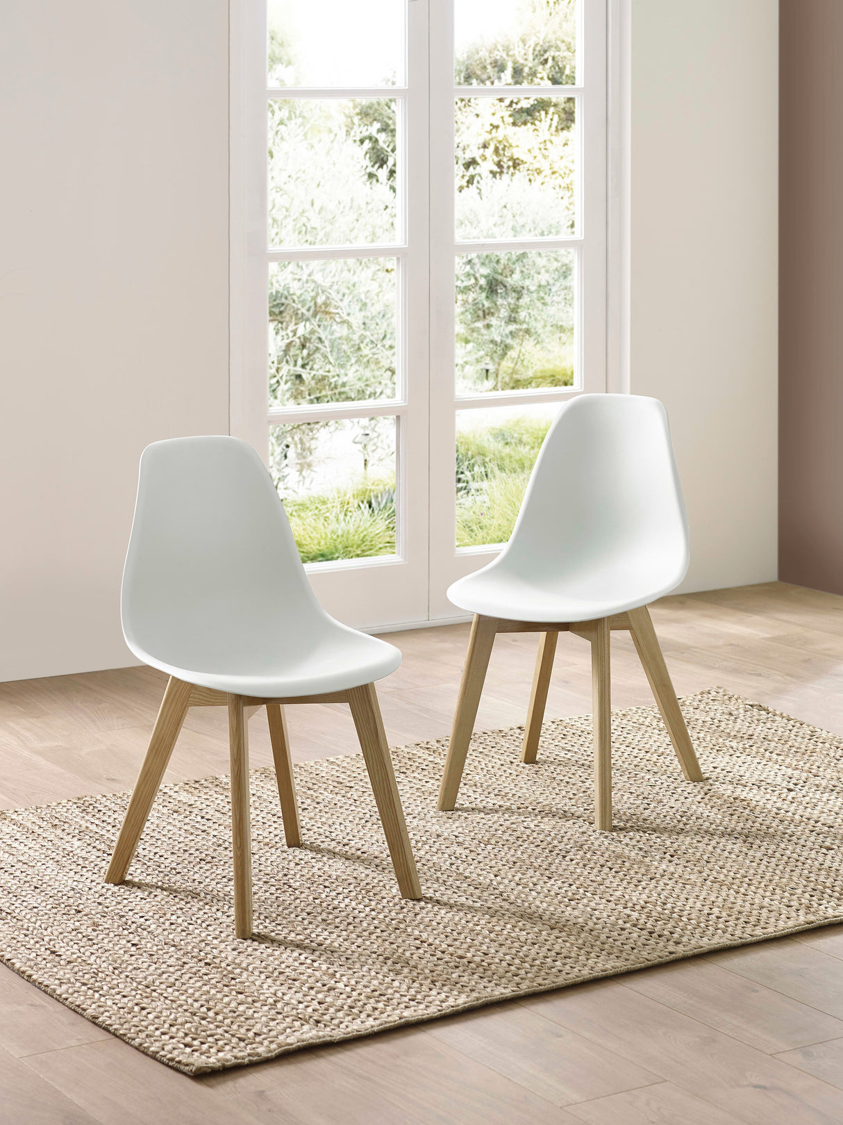 Agatha Plastic Dining Chair (Set of 2)