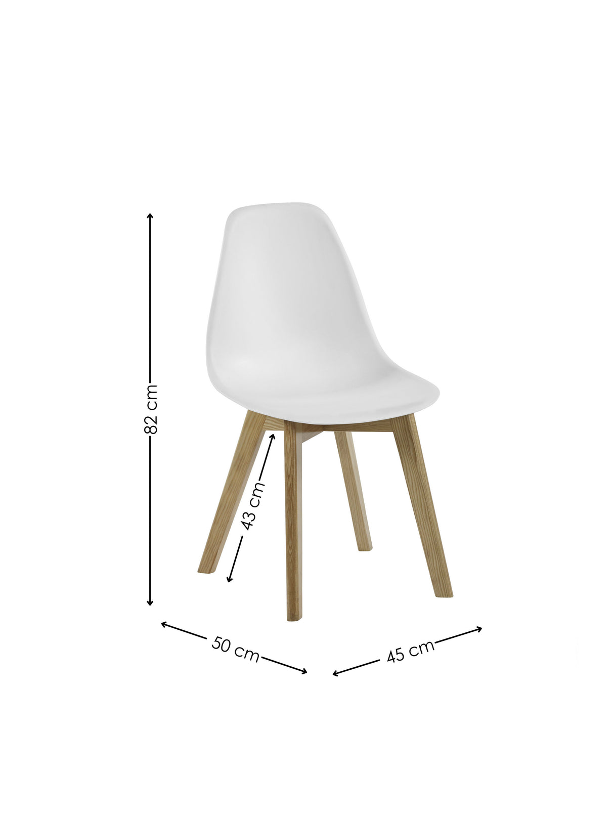 Agatha Plastic Dining Chair (Set of 2)