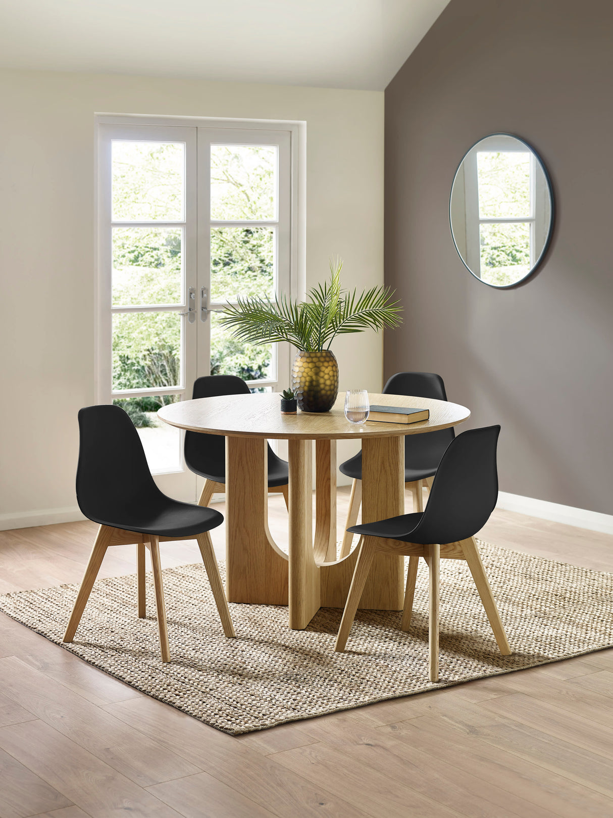 Agatha Plastic Dining Chair (Set of 2)
