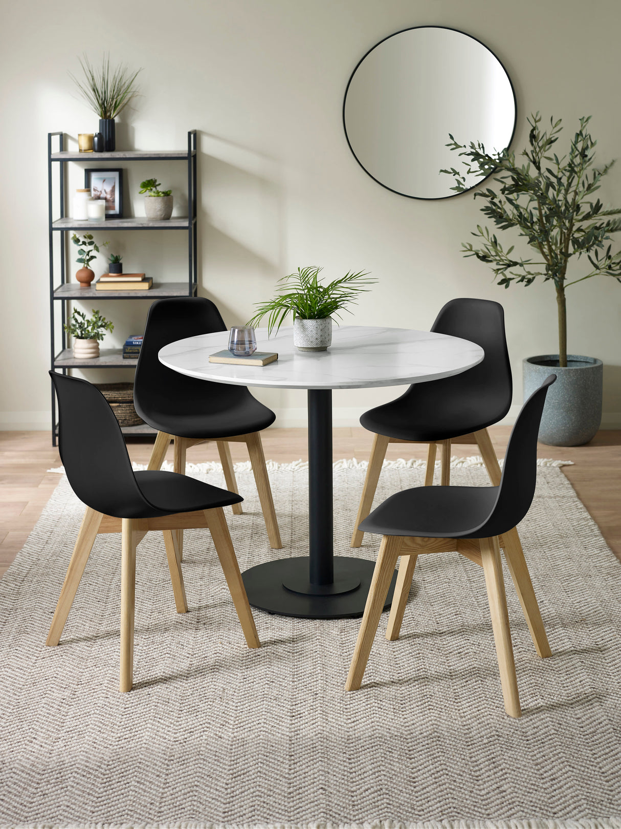 Agatha Plastic Dining Chair (Set of 2)