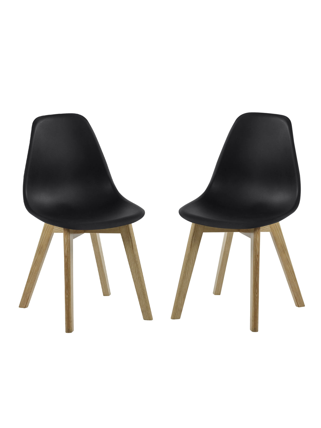 Agatha Plastic Dining Chair (Set of 2)