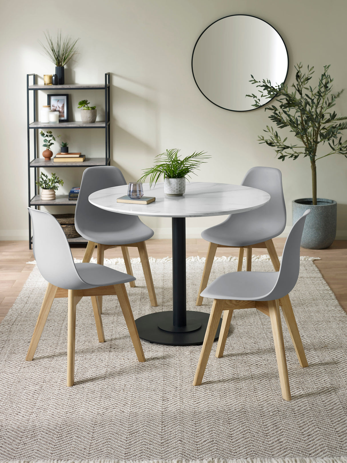 Agatha Plastic Dining Chair (Set of 2)