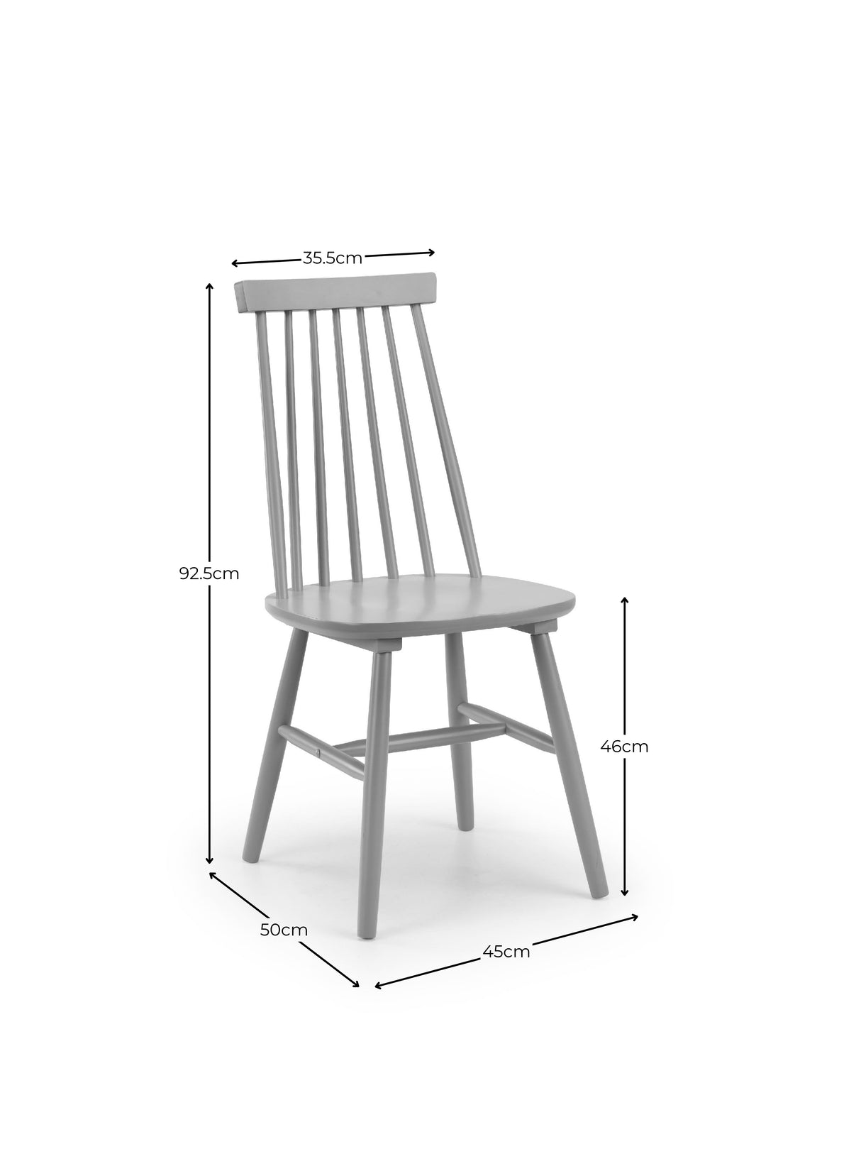 Alassio Spindle Back Dining Chair (Set of 2)