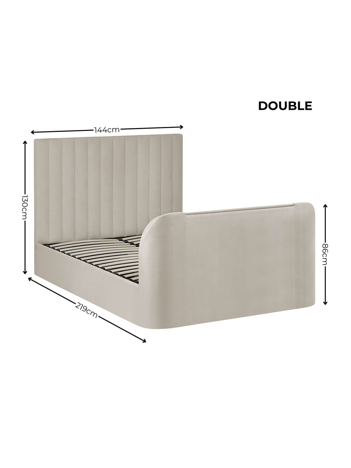 Alana Side-Lift Ottoman TV Bed