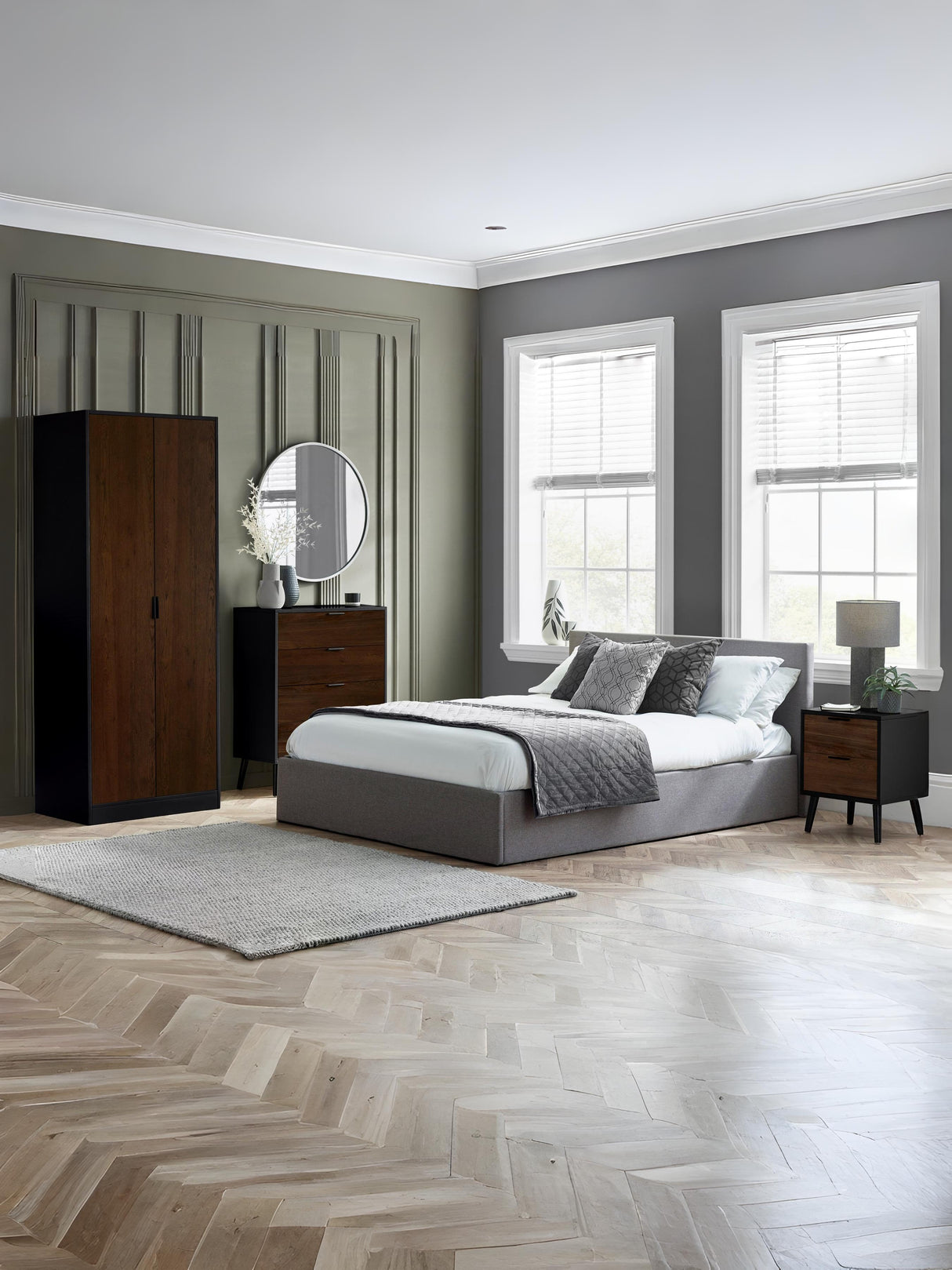 Alba 2 Drawer Bedside Table