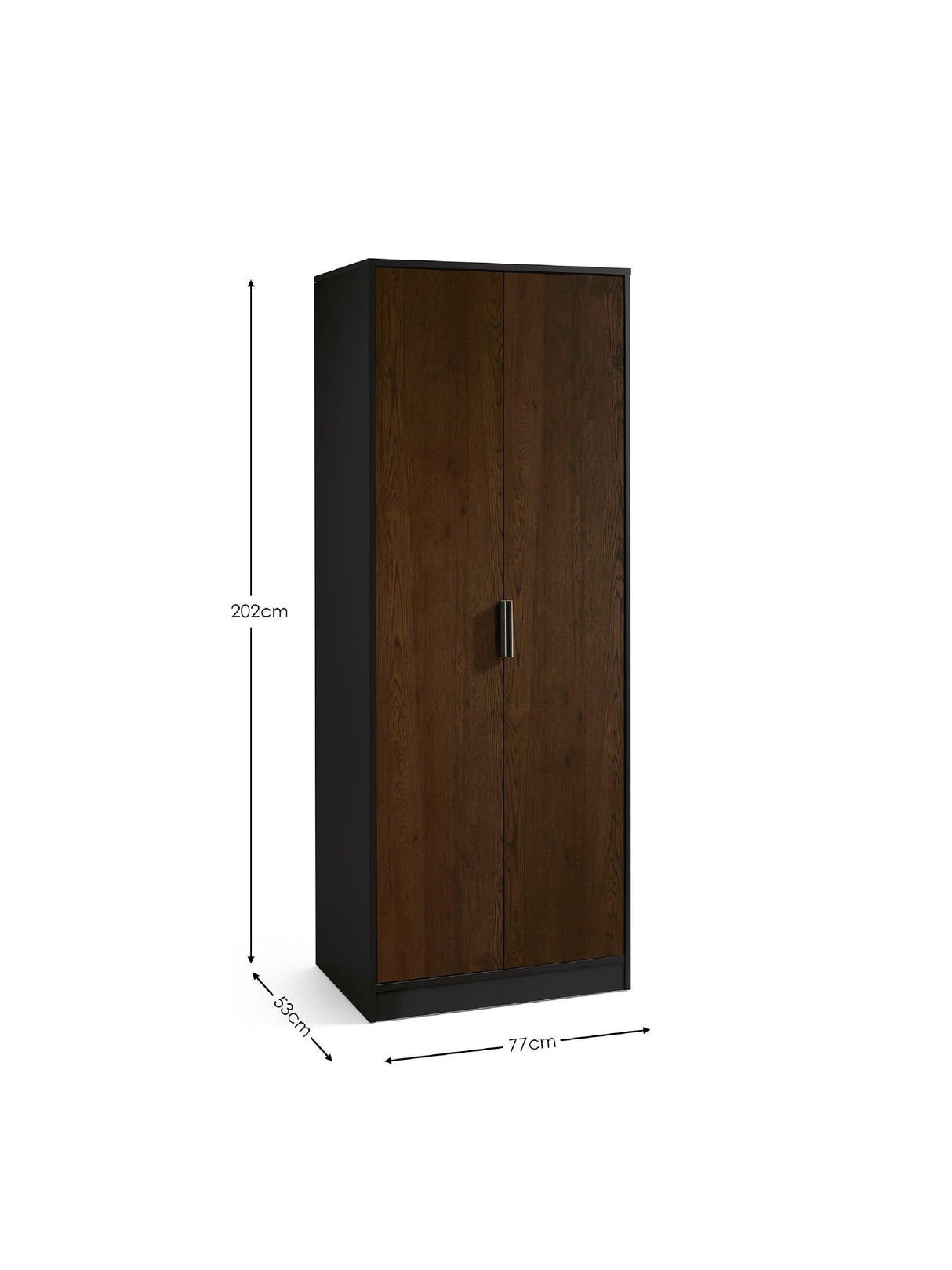 Alba 2 Door Wardrobe with Shelf