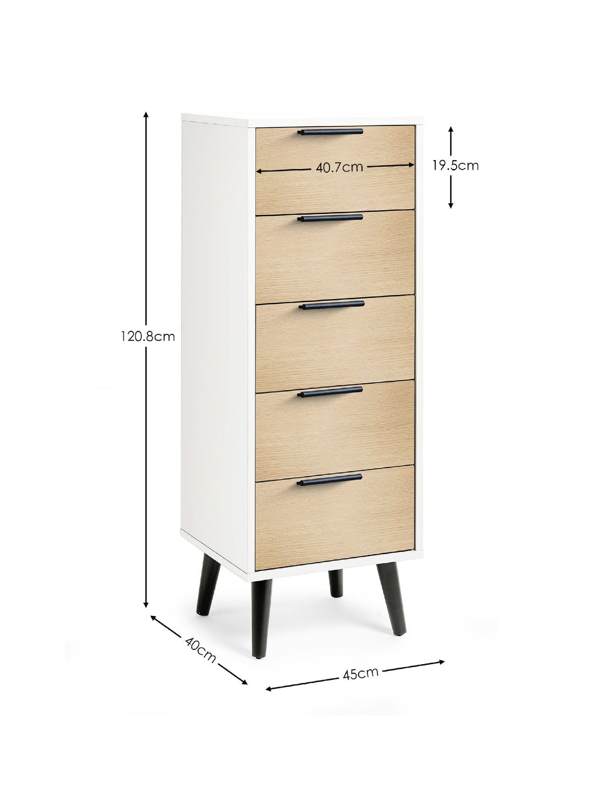 Alba 5 Drawer Chest