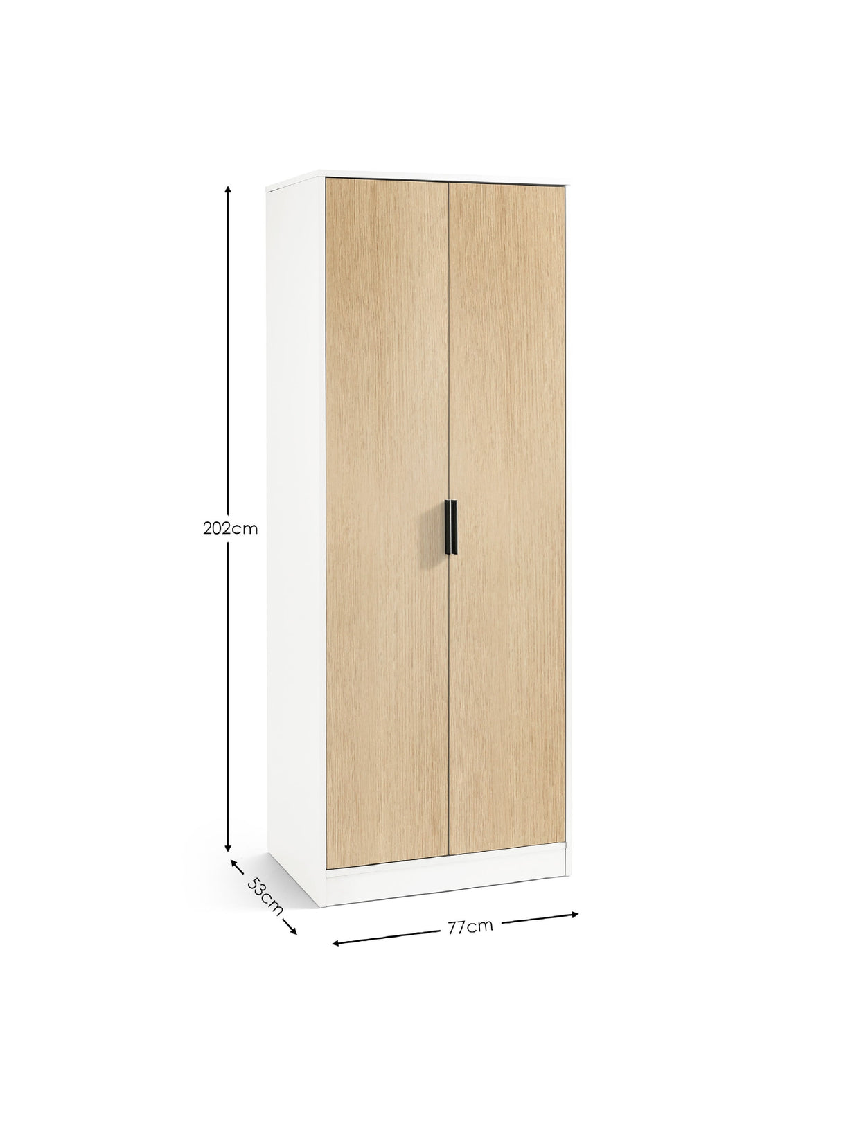 Alba 2 Door Wardrobe with Shelf