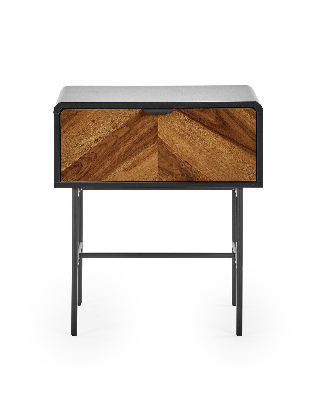 Alvin Chevron 1 Drawer Side Table