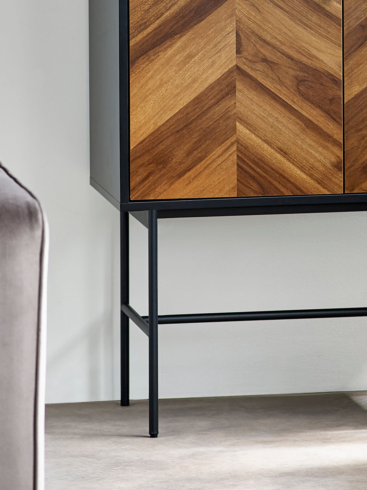 Alvin Chevron 2 Door Storage Cabinet