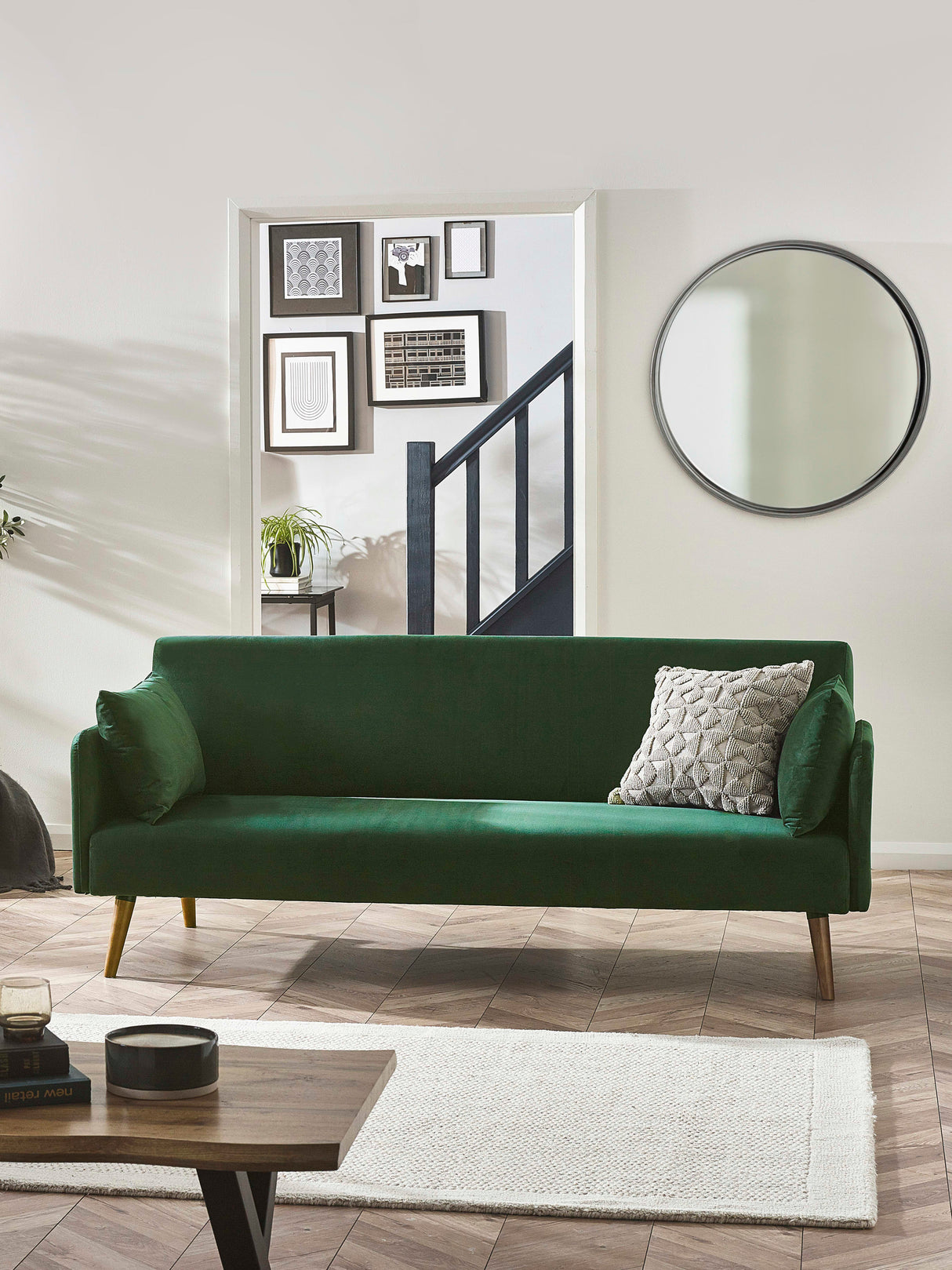 Andi Upholstered 3 Seater Sofa Bed