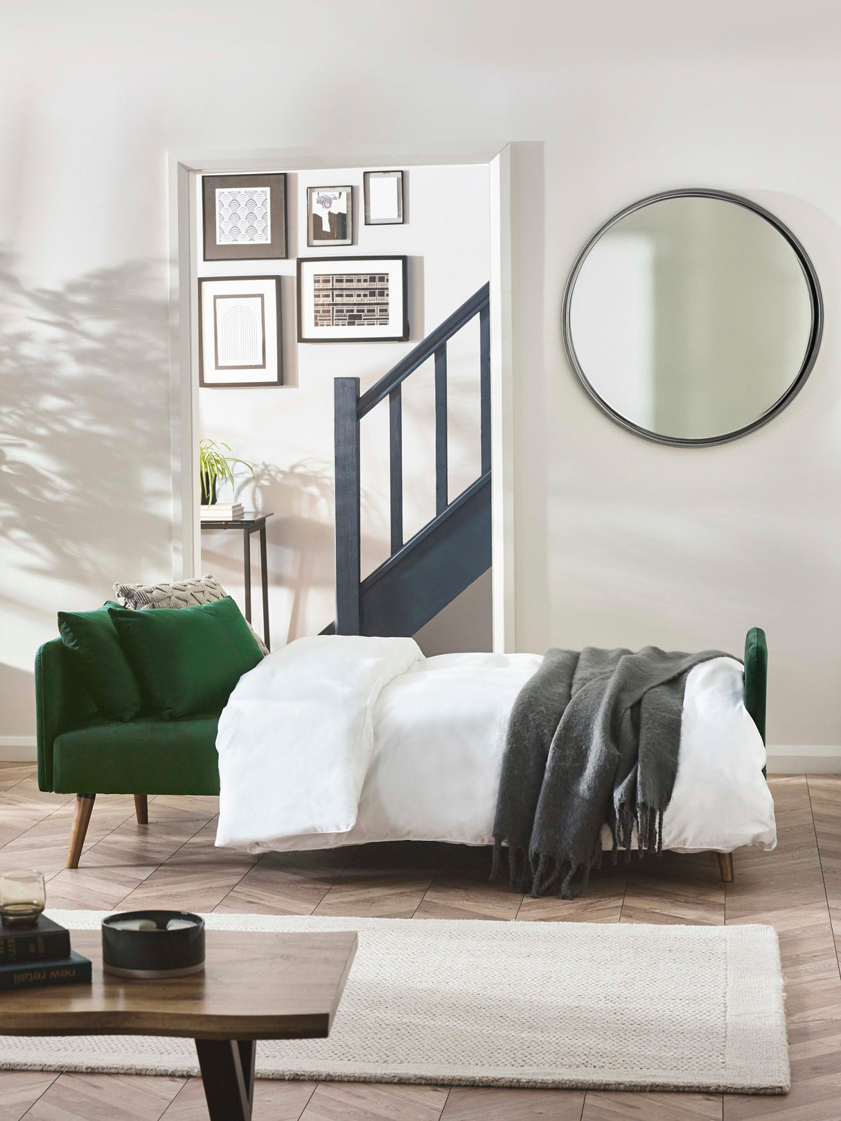 Andi Upholstered 3 Seater Sofa Bed