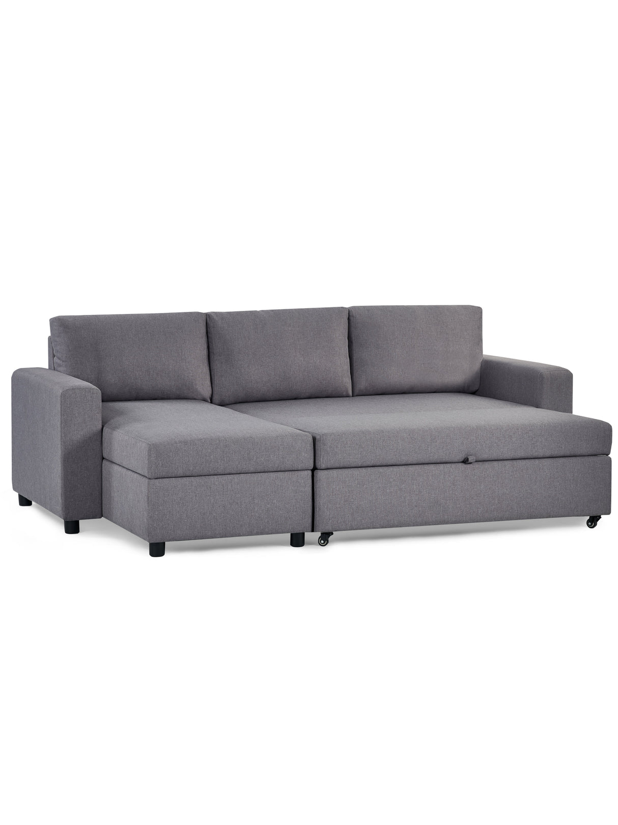 Angel Upholstered Chaise Sofa Bed with Storage