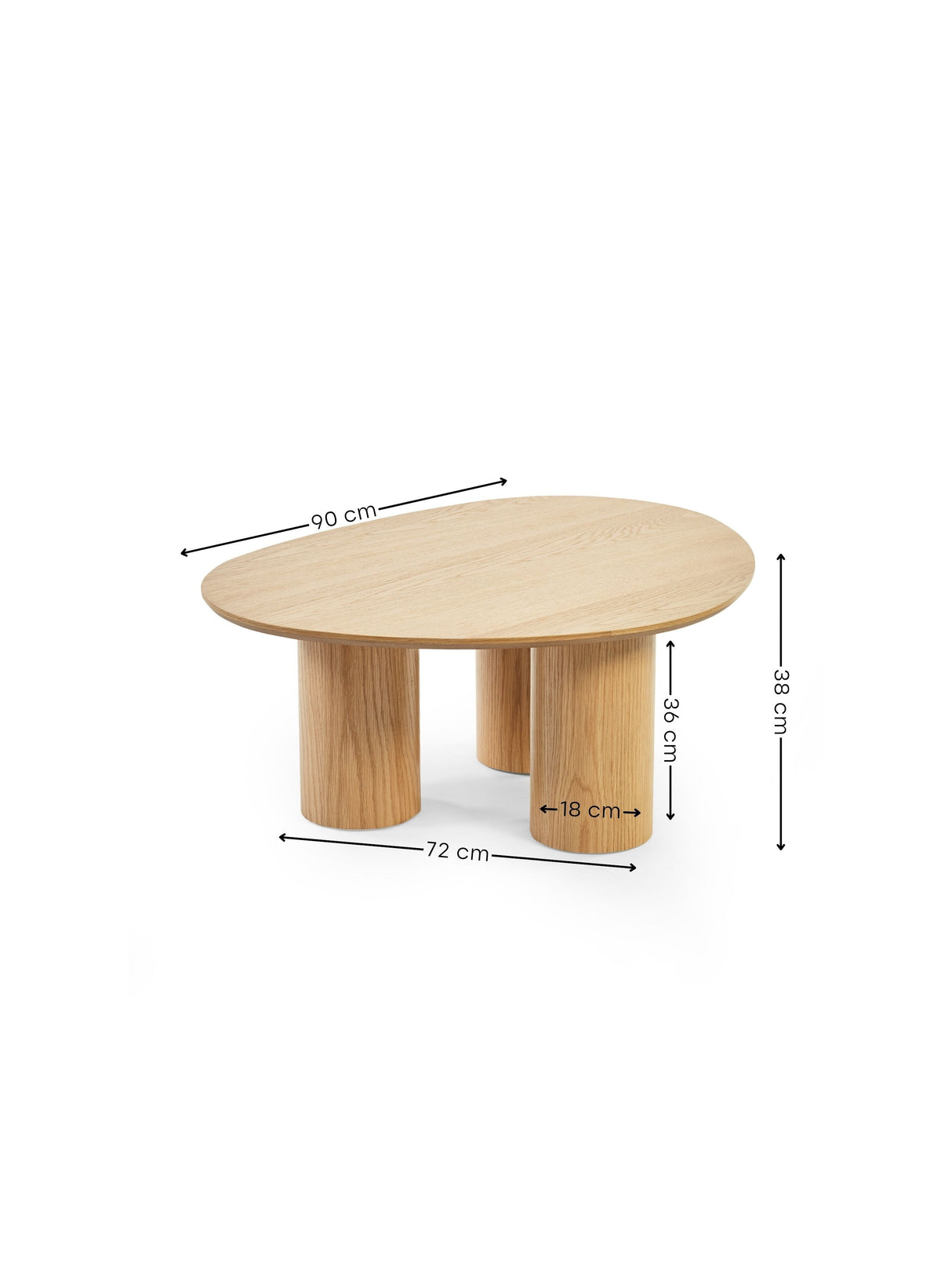 Anya Organic Shape Coffee Table