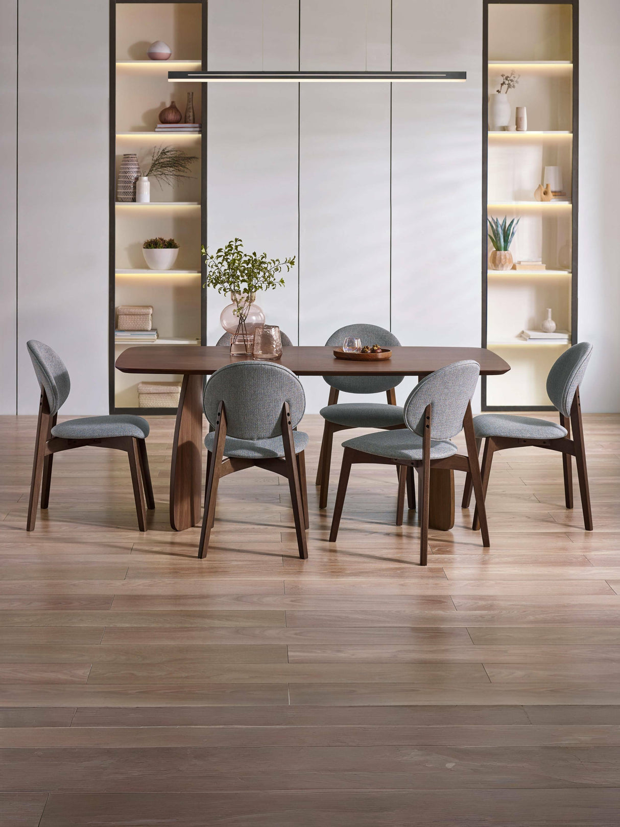 Artemis Curved Leg Rectangular 4-6 Seater Dining Table