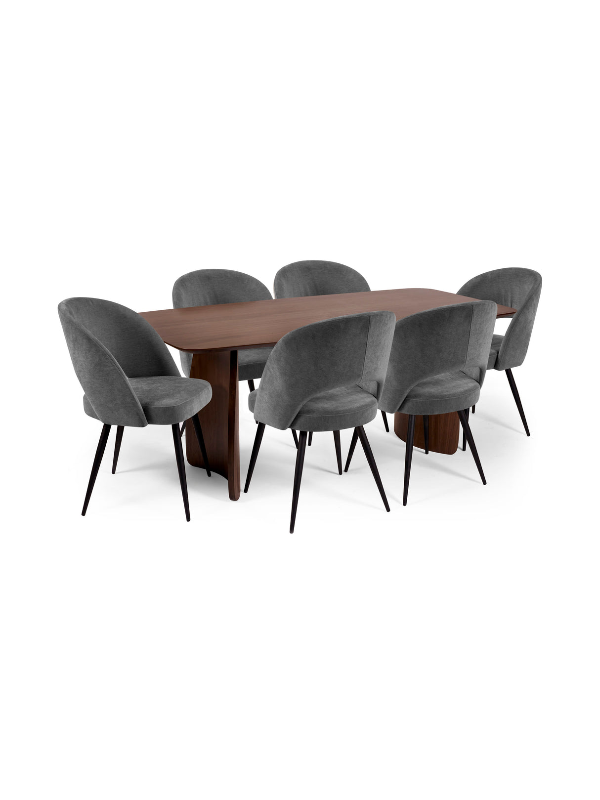Artemis Curved Leg Rectangular 4-6 Seater Dining Table
