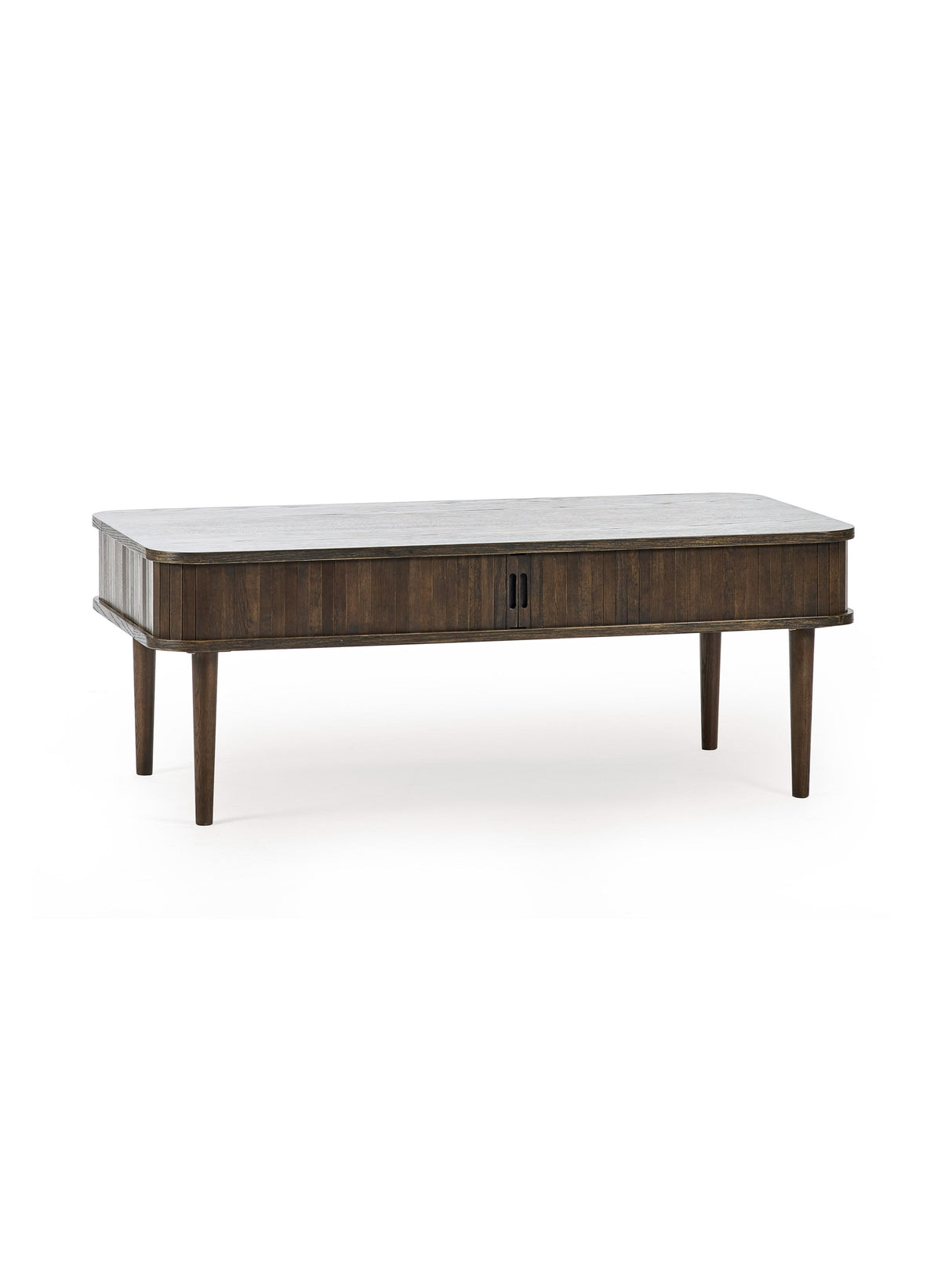 Arya Rectangular Coffee Table with Sliding Door Storage