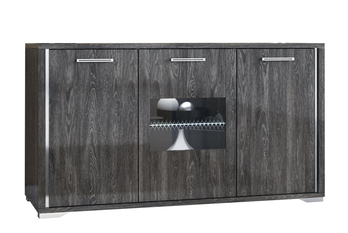 San Martino Armony Grey 3 Door Sideboard with LED Lights