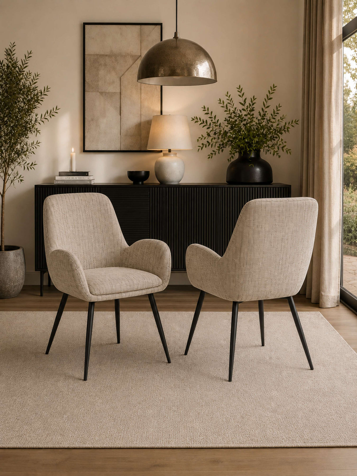 Barley Upholstered Dining Chair (Set of 2)