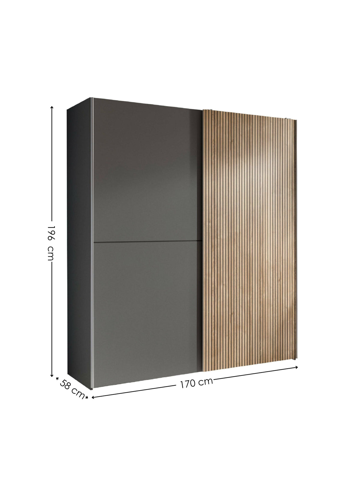 Berno Sliding Door Wardrobe