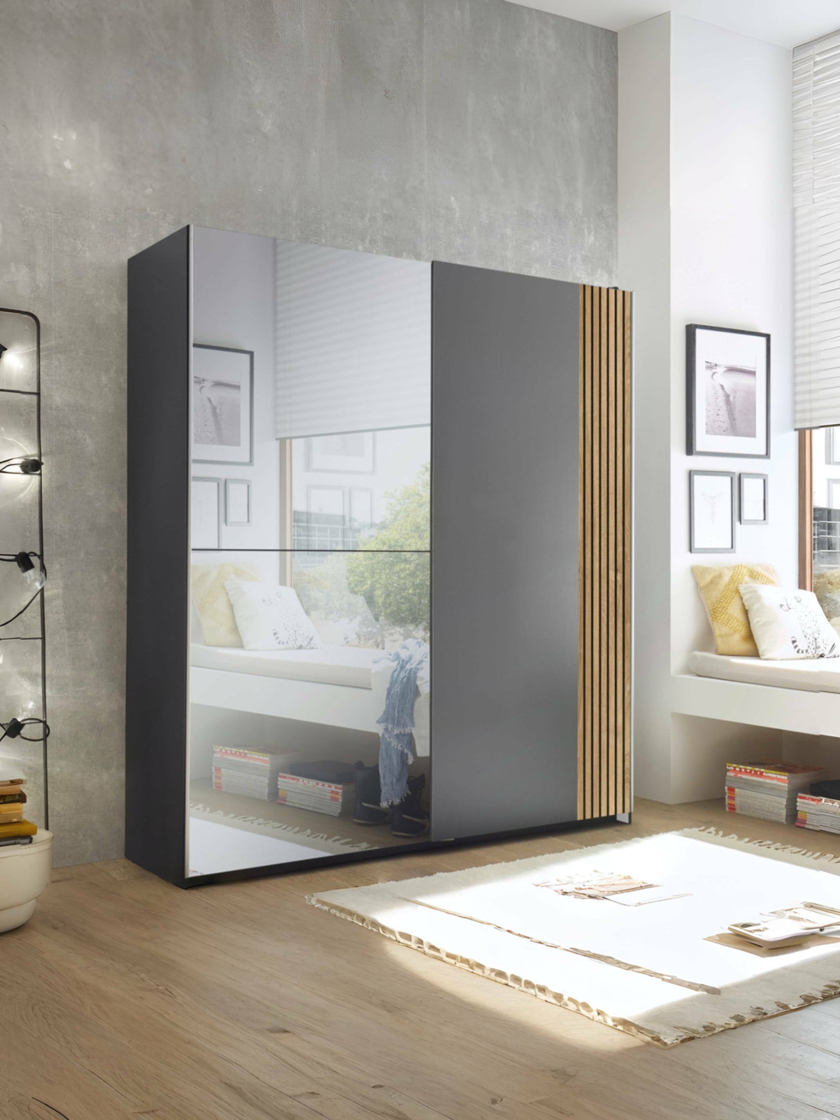 Berno Sliding Door Wardrobe with Mirror