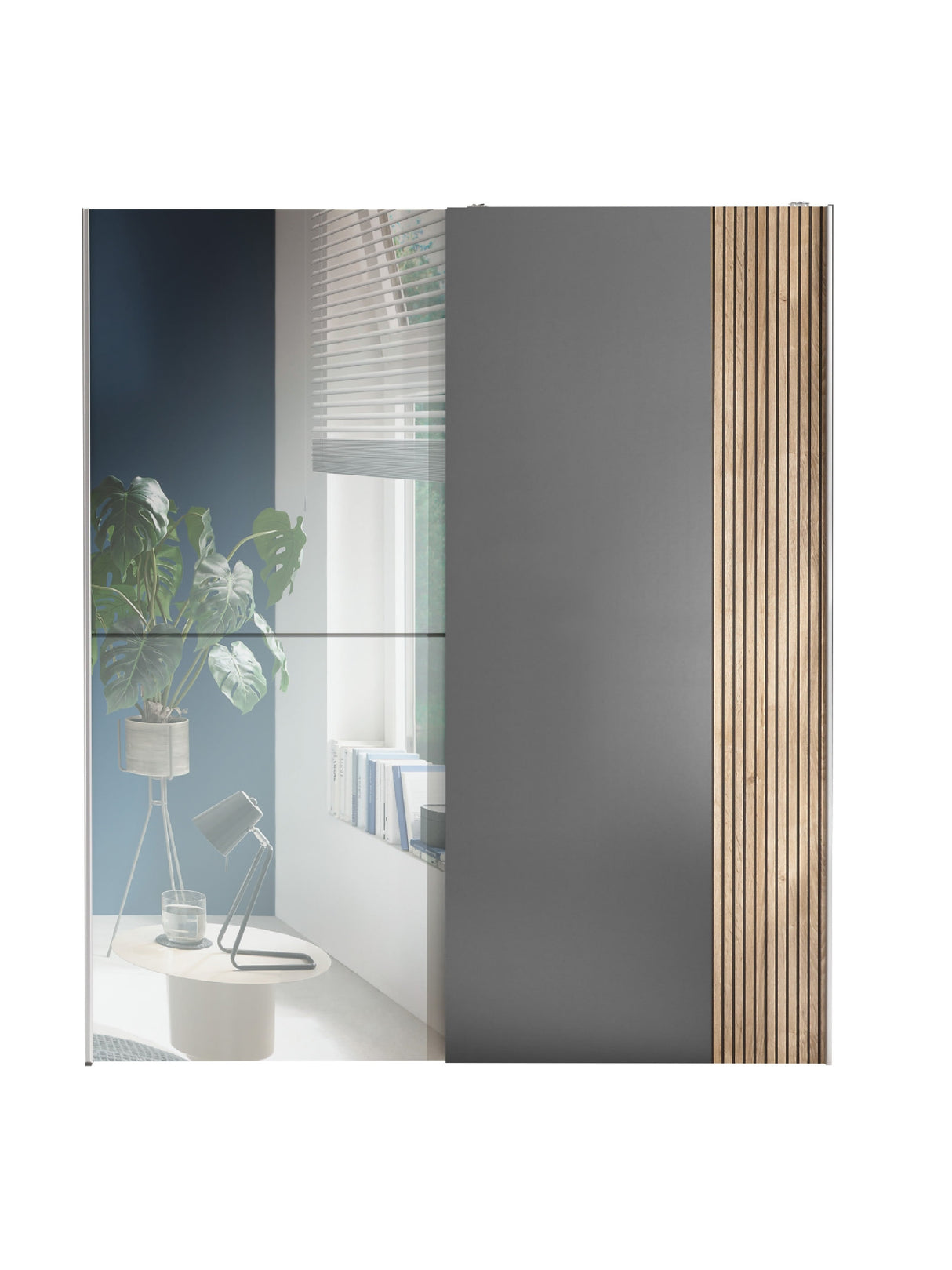 Berno Sliding Door Wardrobe with Mirror