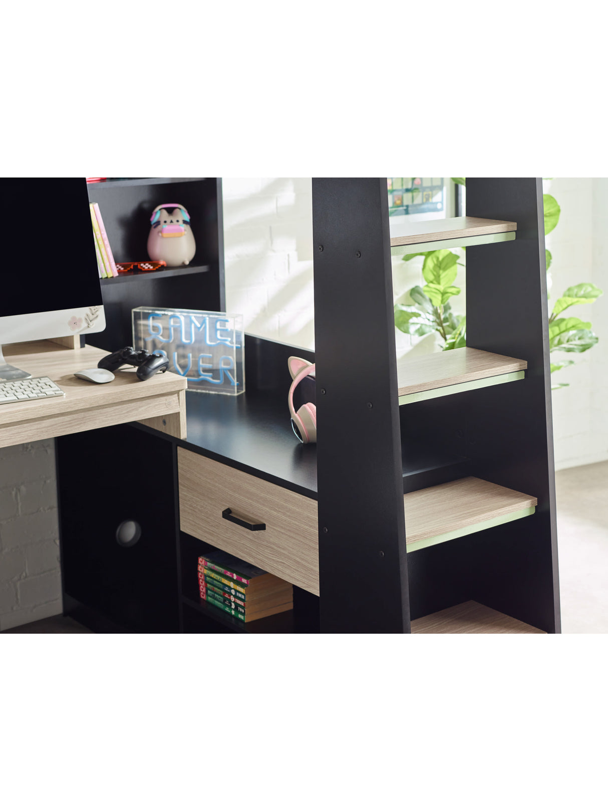 Blaze Gaming High Sleeper Bed with Desk