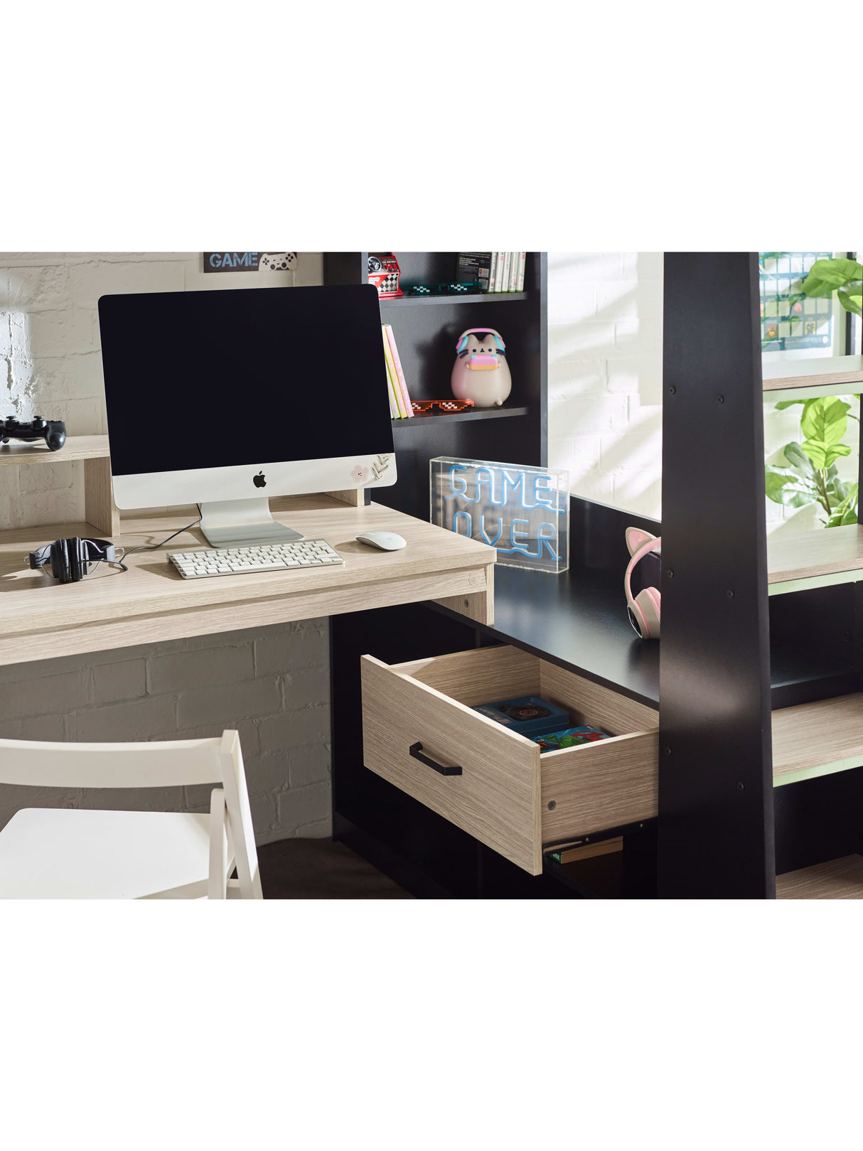 Blaze Gaming High Sleeper Bed with Desk