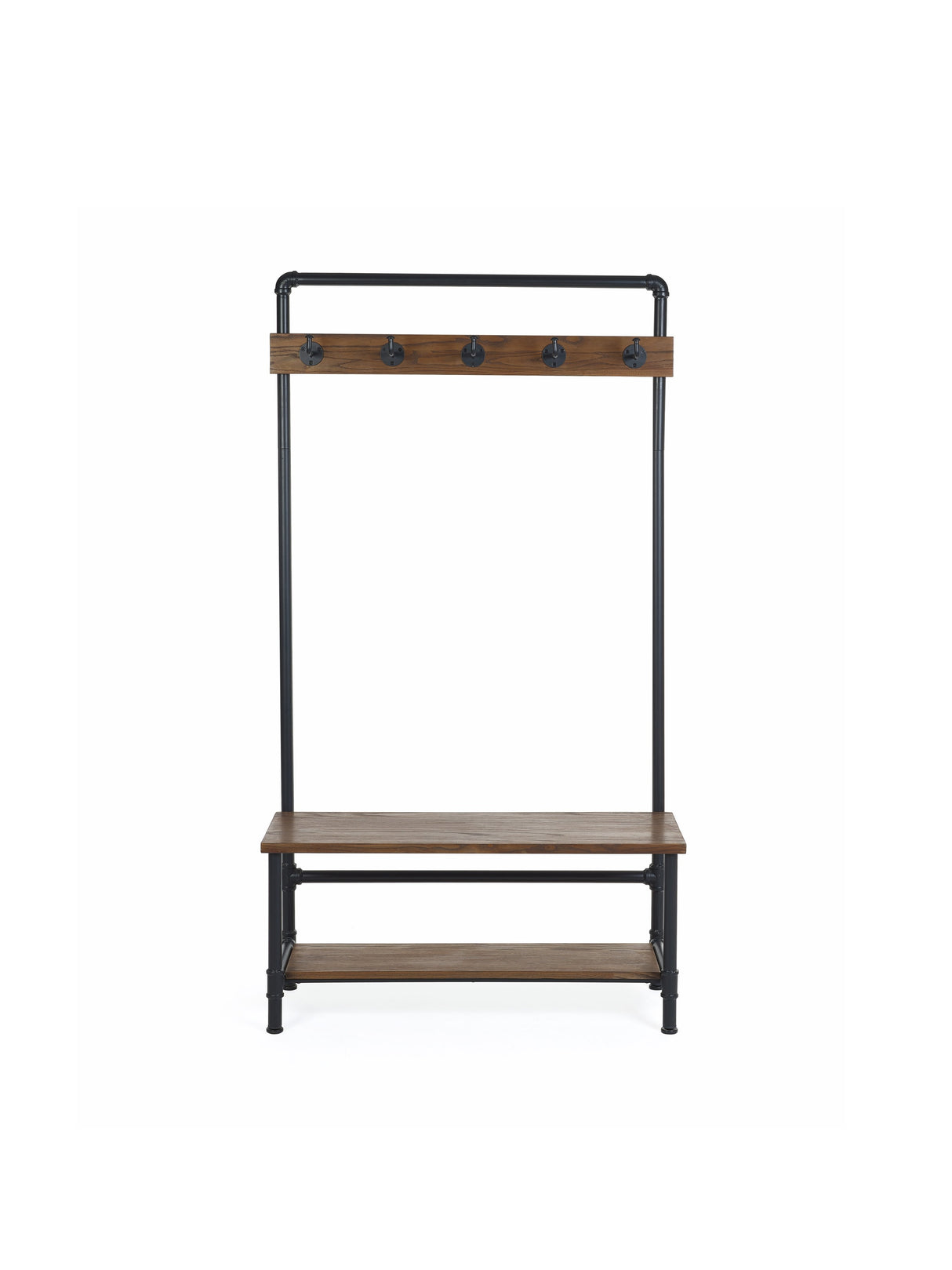 Boston Coat Rack with Bench and Shelf