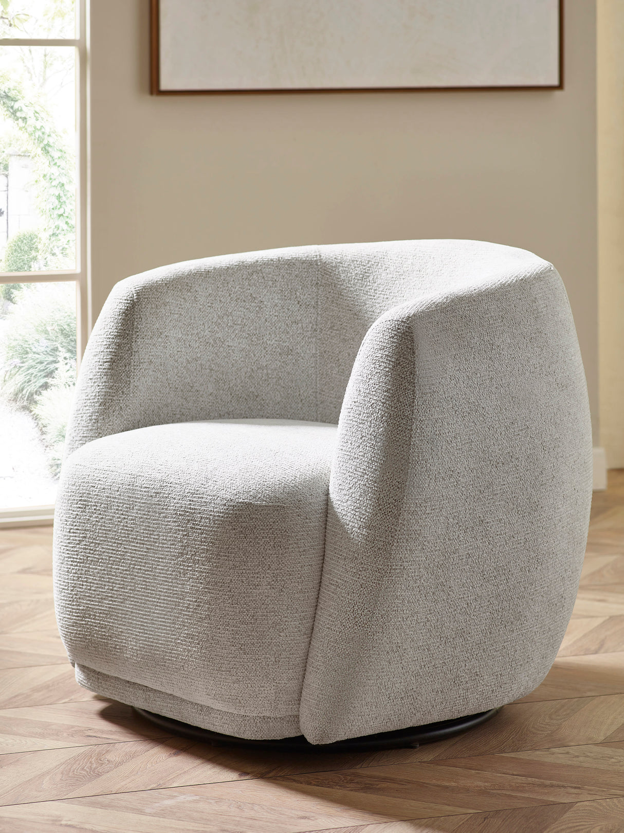 Bowline Upholstered Swivel Accent Chair