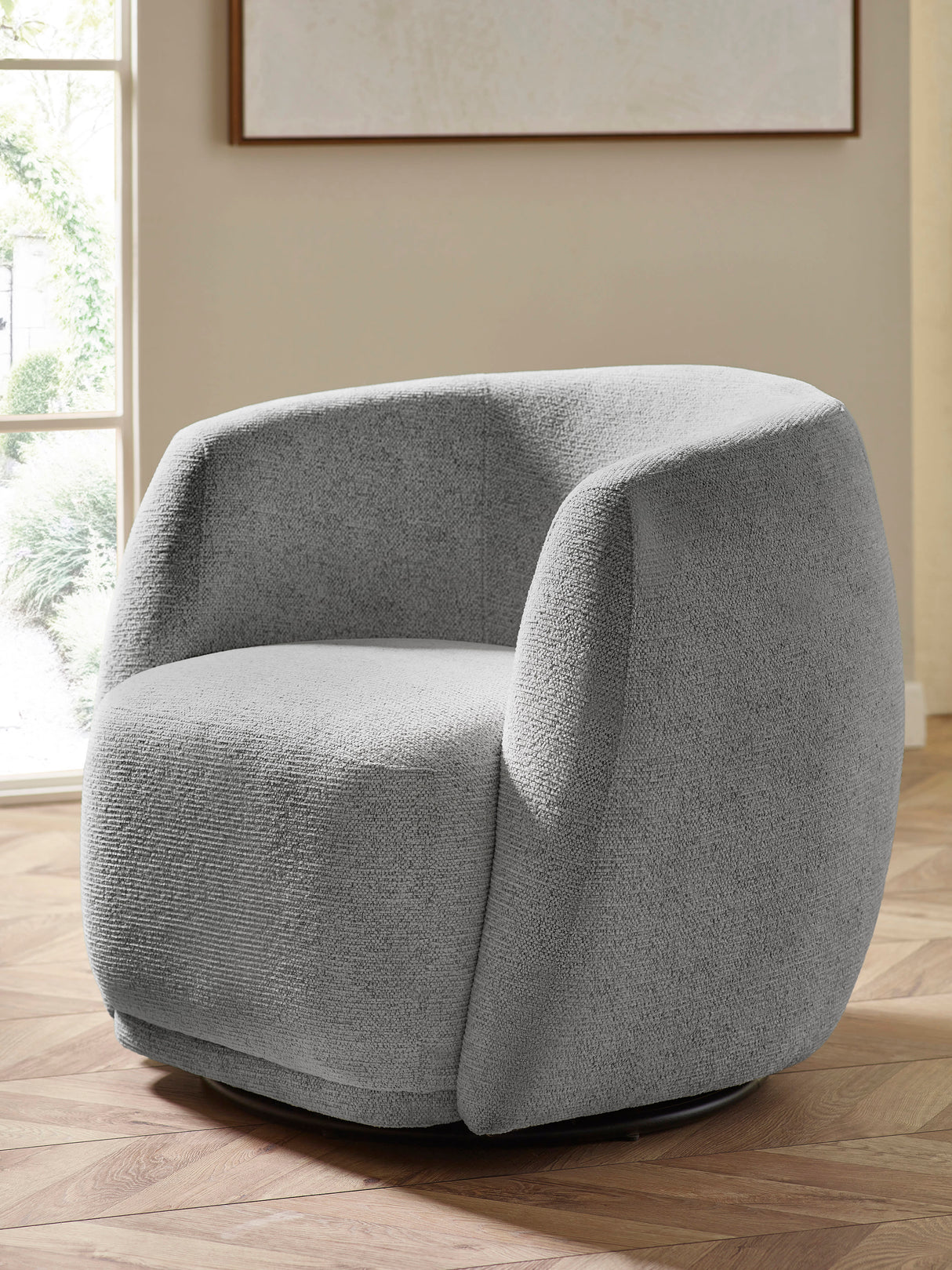 Bowline Upholstered Swivel Accent Chair