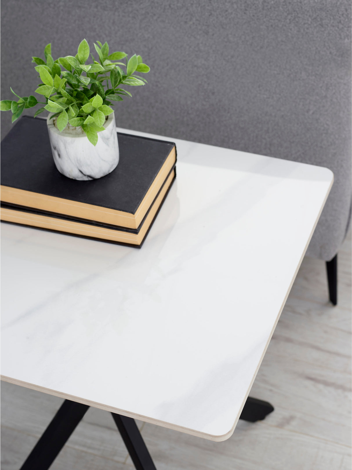 Bradley Square Ceramic Top Side Table