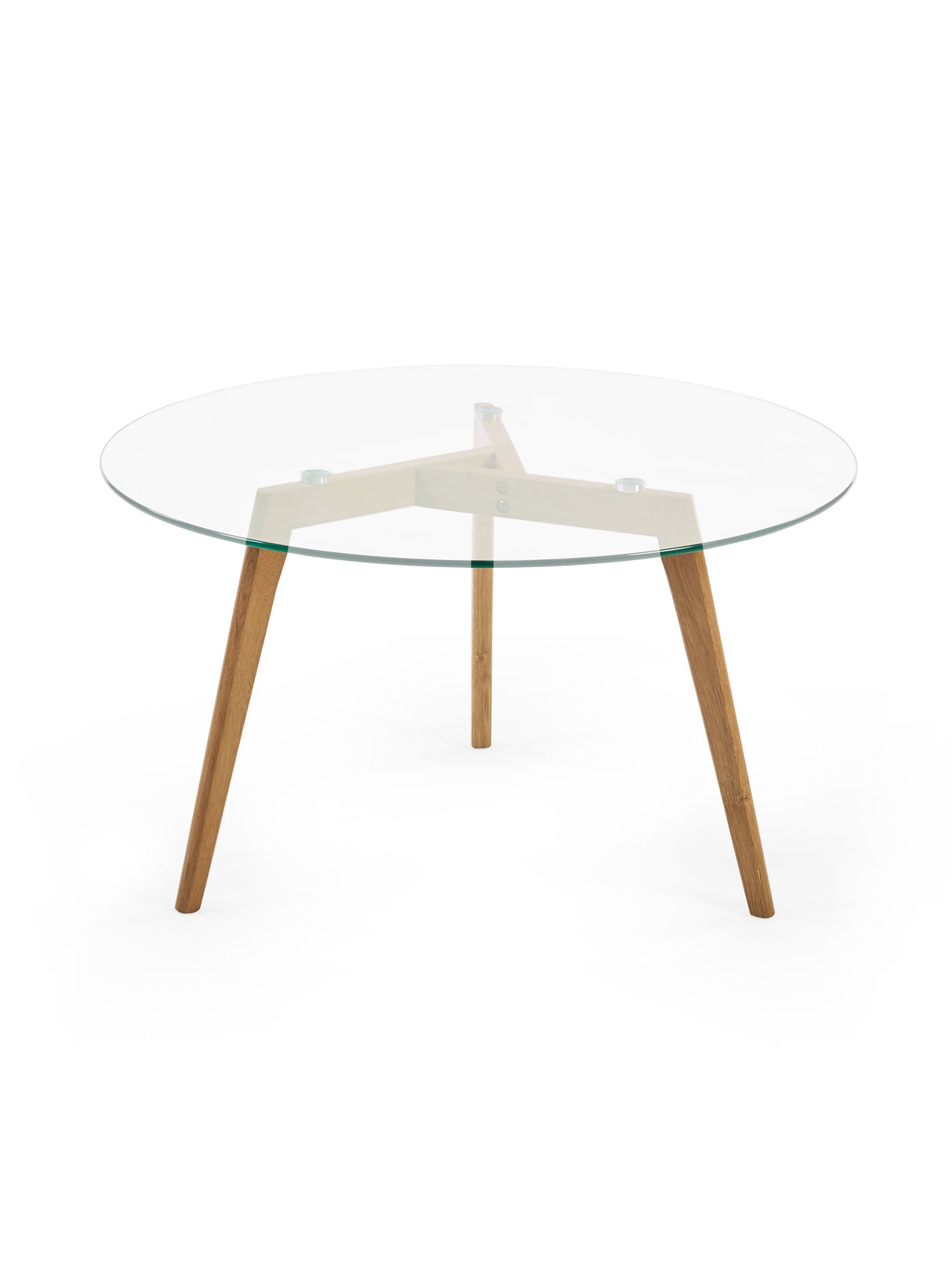 Bryant Round Glass Top Coffee Table