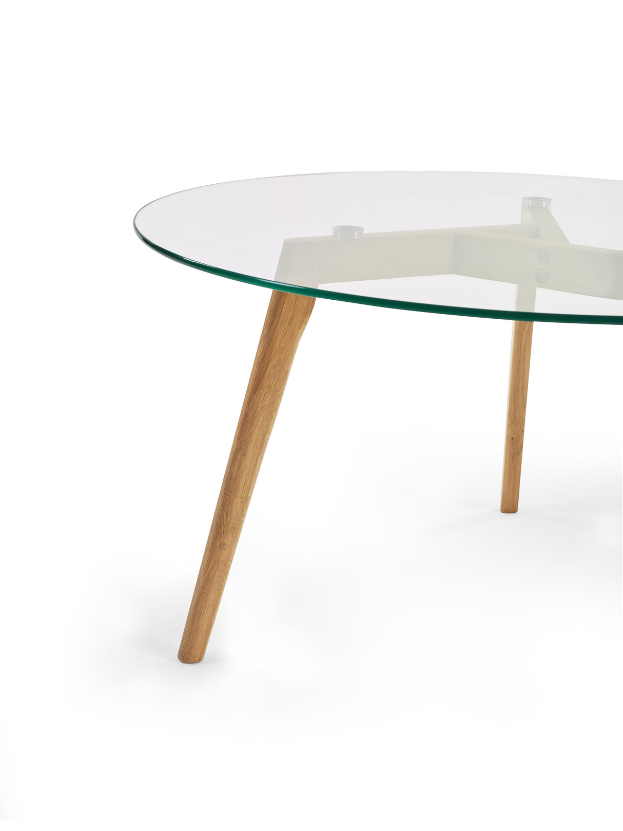 Bryant Round Glass Top Coffee Table