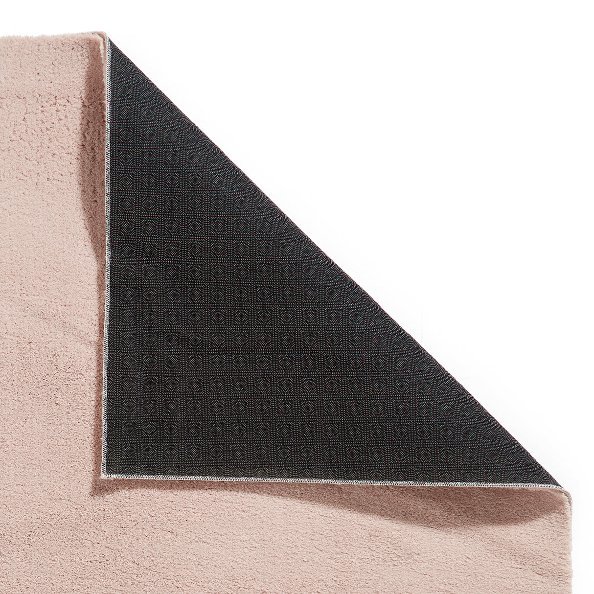 Bay Blush Plain Shaggy Washable Rug