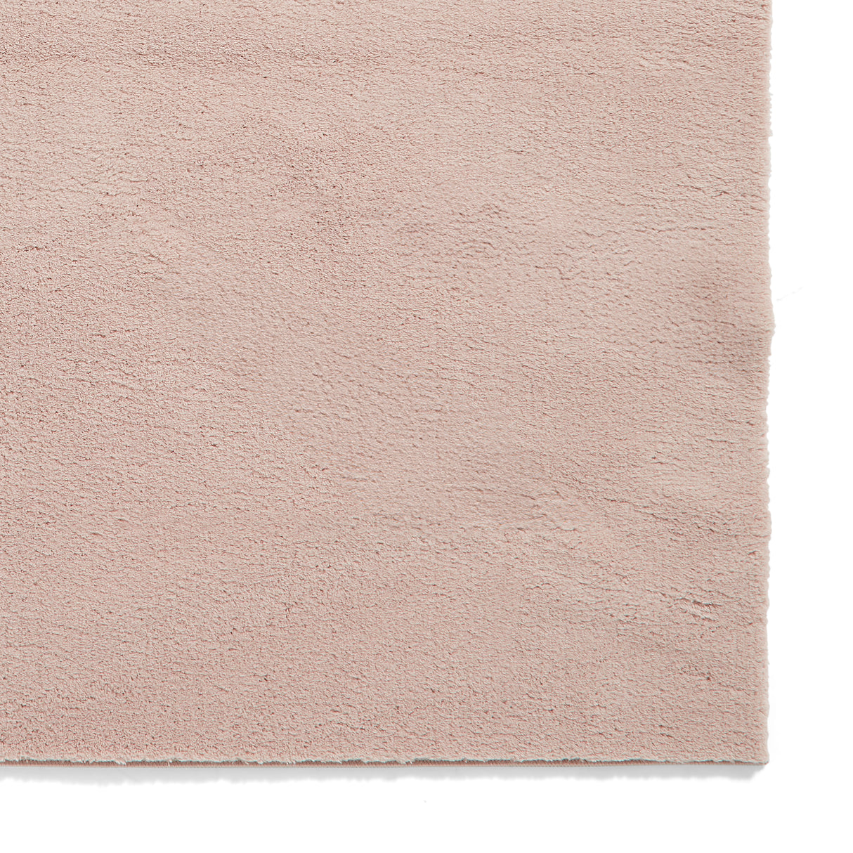 Bay Blush Plain Shaggy Washable Rug