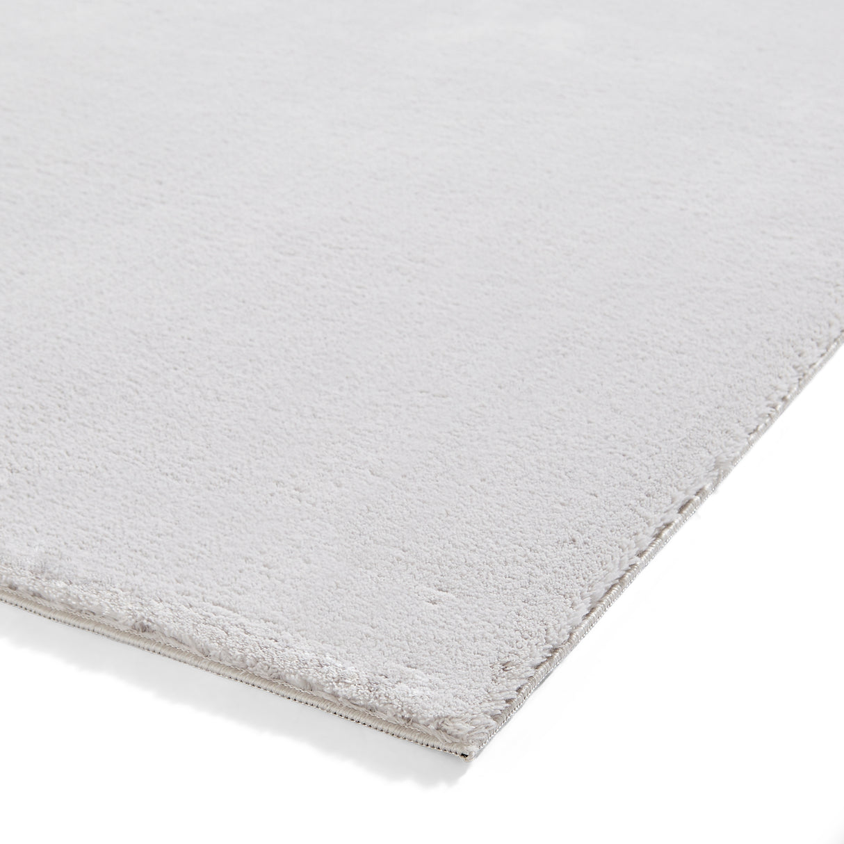Bay Grey Plain Shaggy Washable Rug