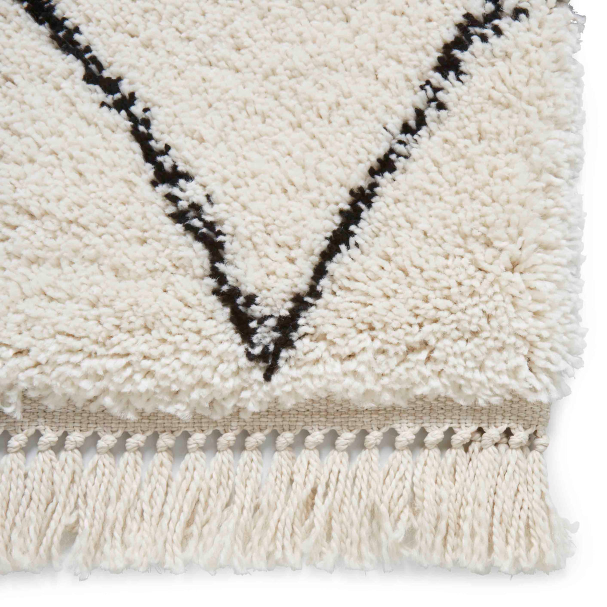 Boho 8280 White/Black Berber Rug