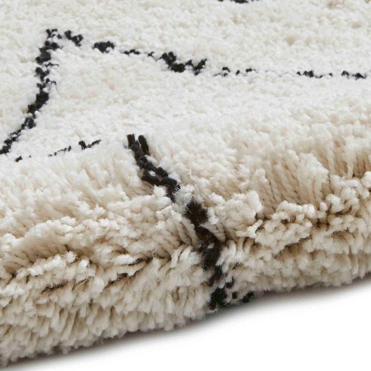 Boho 8280 White/Black Berber Rug