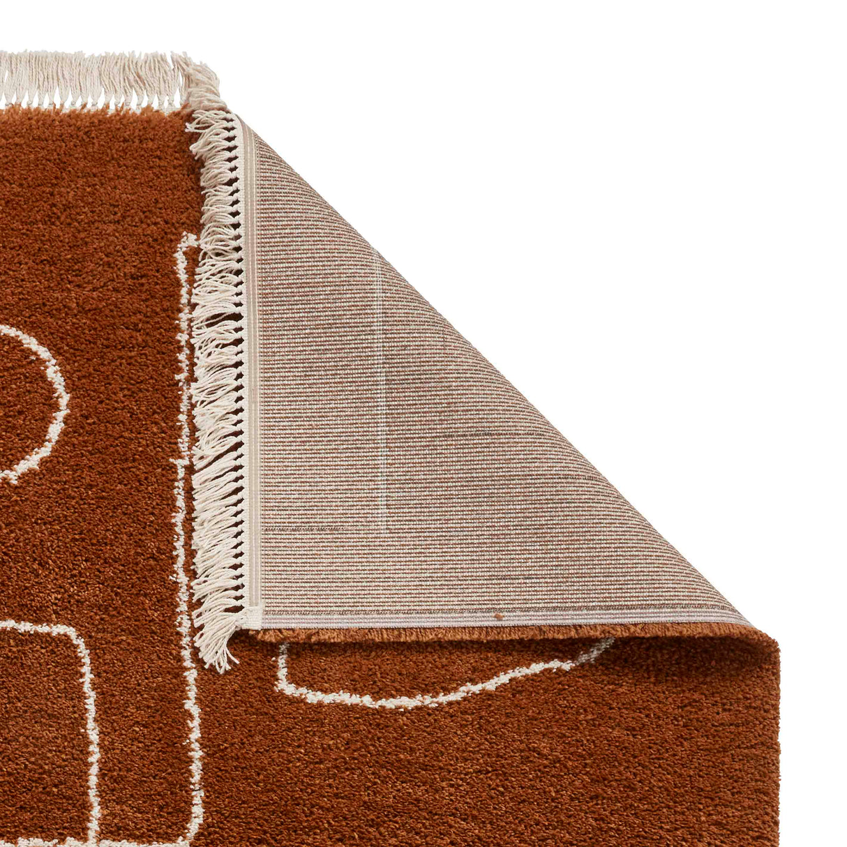 Boho 8280 Rust Berber Rug
