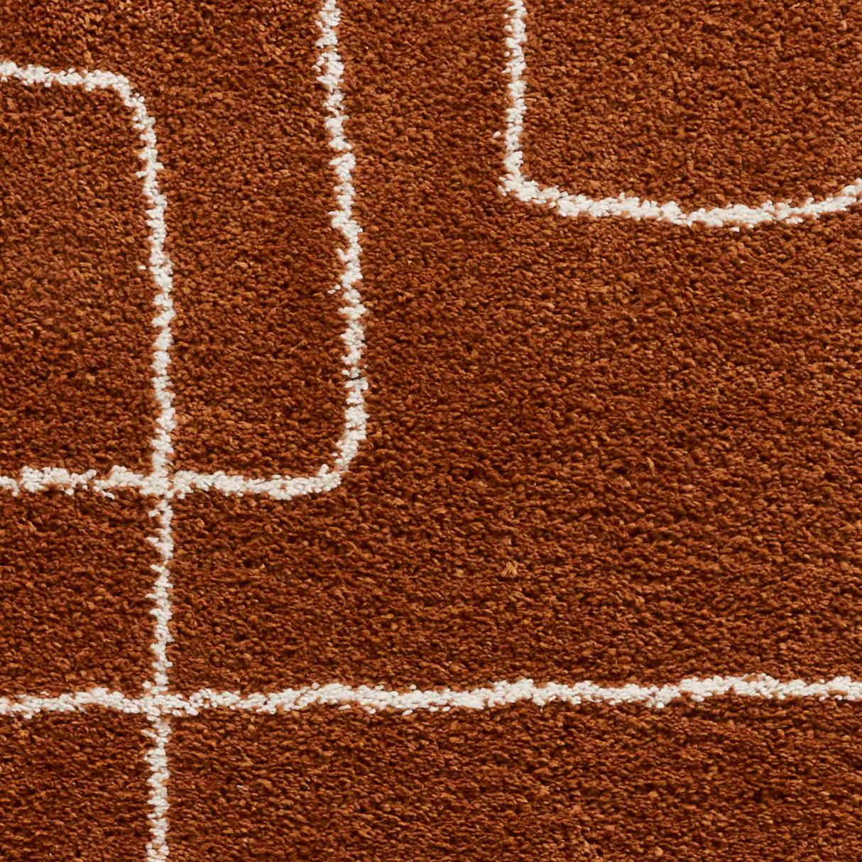 Boho 8280 Rust Berber Rug