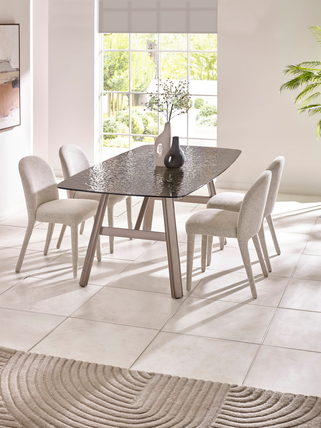 Callisto Upholstered Swivel Dining Chair (Set of 2)
